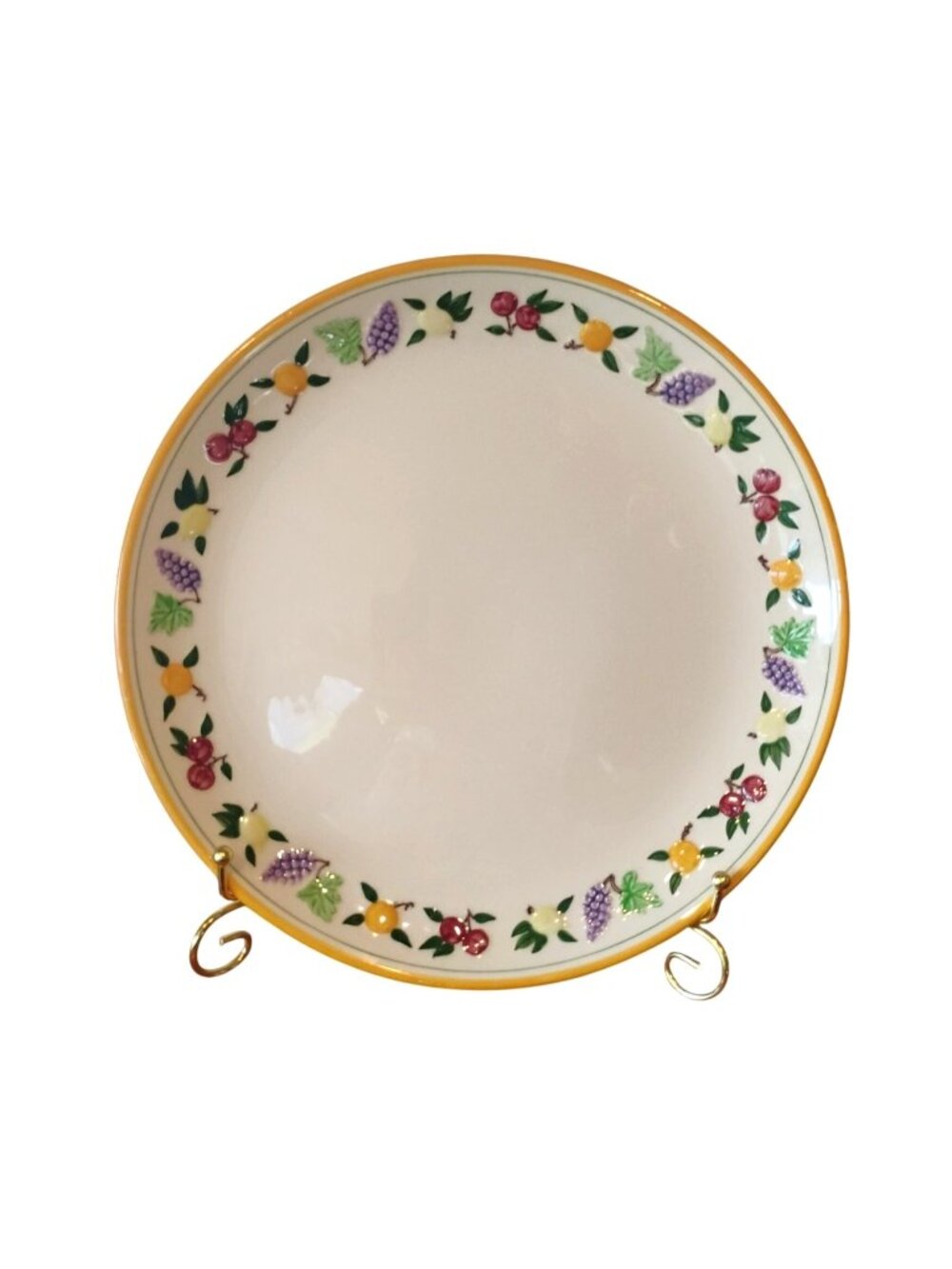Vintage Franciscan Small Fruit 12" Chop Plate Platter - Small Chip on Back Side